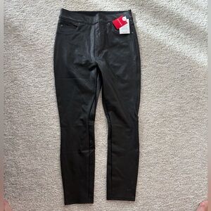 SPANX Black Faux Leather Pants